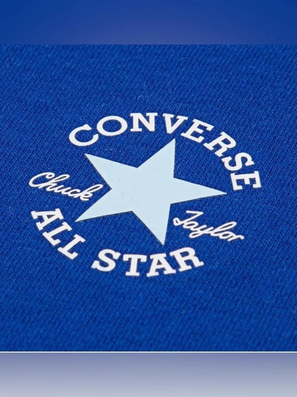 Converse Royal Blue Unisex Chuck Taylor French Terry Hooded Sweatshirt, Med.NWT